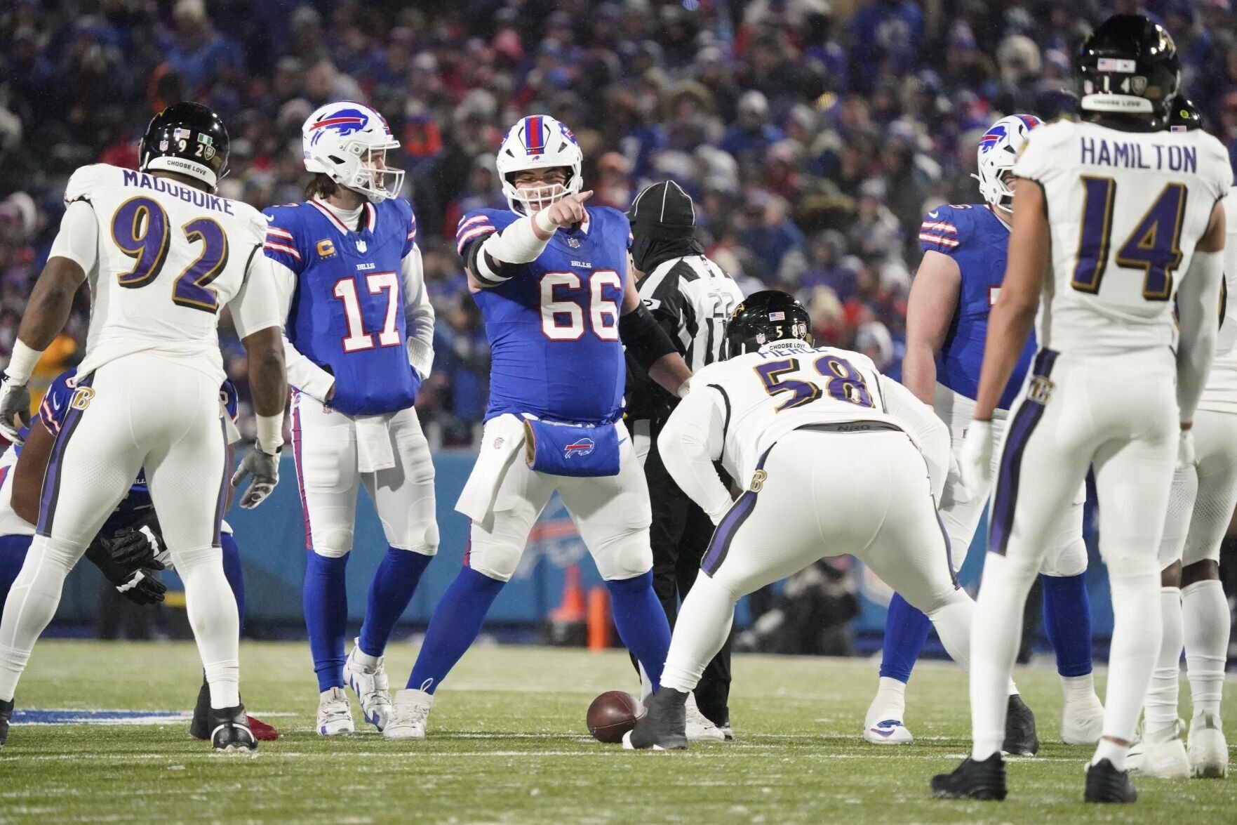 Bills Ravens NFL Playoff Football (copy)